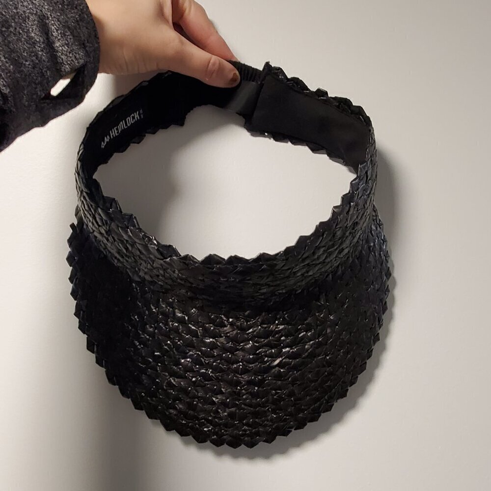Hemlock Hat Co Capri Visor Black — image 8 of 8